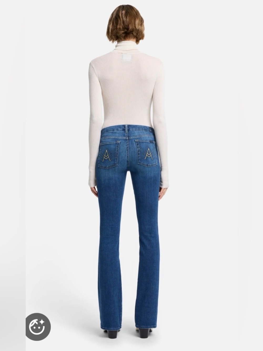 7 For All Mankind The “A” Pocket Bootcut Jeans mid rise size 27 BTS Y2K stylish